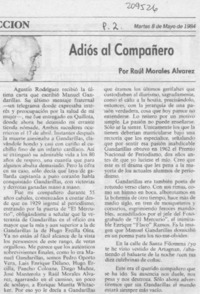 Adiós al compañero Adiós al compañero