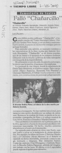 Falló "Chañarcillo" Falló "Chañarcillo"