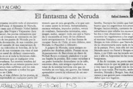 El fantasma de Neruda El fantasma de Neruda