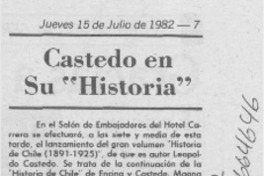 Castedo en su "Historia" Castedo en su "Historia"
