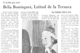 Delia Domínguez, latitud de la ternura Delia Domínguez, latitud de la ternura