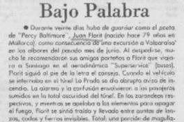 Bajo palabra. Bajo palabra.