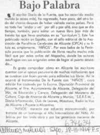 Bajo palabra. Bajo palabra.