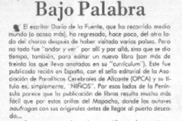 Bajo palabra. Bajo palabra.