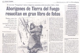 Aborígenes de Tierra del Fuego resucitan en gran libro de fotos Aborígenes de Tierra del Fuego resucitan en gran libro de fotos