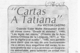 Cartas a Tatiana Cartas a Tatiana