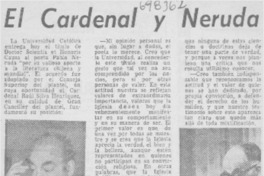 El cardenal y Neruda. El cardenal y Neruda.