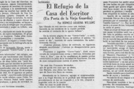 El refugio de la casa del escritor El refugio de la casa del escritor