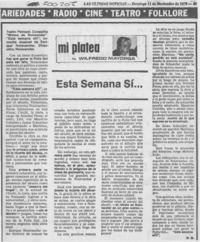 Esta semana sí -- Esta semana sí --