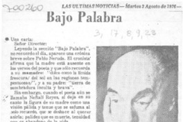 Bajo palabra Bajo palabra