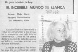 El incríble mundo de Llanca. El incríble mundo de Llanca.