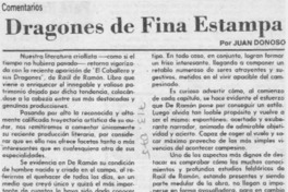 Dragones de fina estampa Dragones de fina estampa