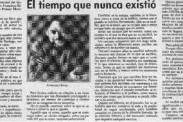 El tiempo que nunca existió. El tiempo que nunca existió.