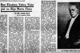 Don Eliodora Yáñez visto por su hija María Flora Don Eliodora Yáñez visto por su hija María Flora