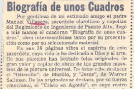 Biografía de unos cuadros Biografía de unos cuadros