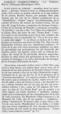 Enrique Gómez-Correa: "La Pareja Real" Enrique Gómez-Correa: "La Pareja Real"