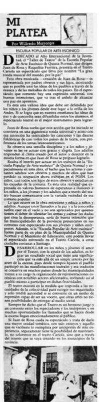 Escuela popular de arte escénico Escuela popular de arte escénico