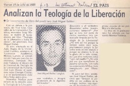 Analizan la teología de la liberación. Analizan la teología de la liberación.