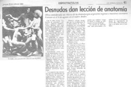 Desnudos dan lección de anatomía Desnudos dan lección de anatomía