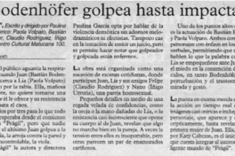 Bodenhöfer golpea hasta impactar Bodenhöfer golpea hasta impactar
