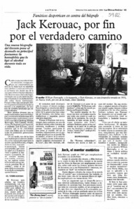 Jack Kerouac, por fin por el verdadero camino. Jack Kerouac, por fin por el verdadero camino.