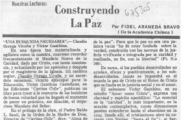 Contruyendo la paz Contruyendo la paz