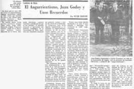 El angurrientismo, Juan Godoy y unos recuerdos El angurrientismo, Juan Godoy y unos recuerdos