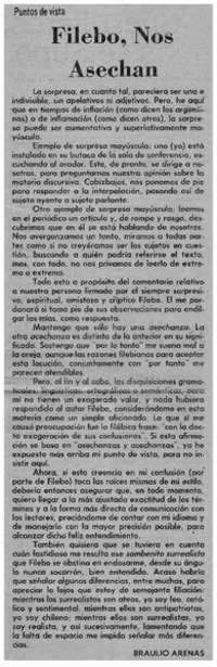 Filebo, nos asechan Filebo, nos asechan