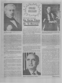 Dos recios pilares de "El Mercurio" Dos recios pilares de "El Mercurio"