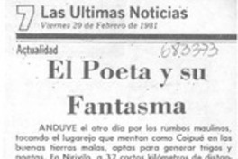 El poeta y su fantasma El poeta y su fantasma