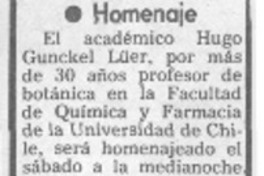Homenaje. Homenaje.