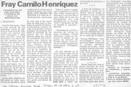 Fray Camilo Henríquez Fray Camilo Henríquez
