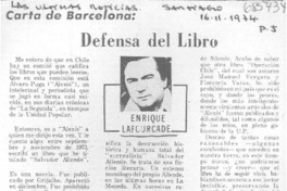 Defensa del libro Defensa del libro