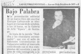Bajo palabra. Bajo palabra.