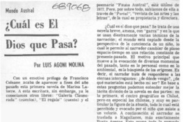Cuál es el Dios que pasa? Cuál es el Dios que pasa?