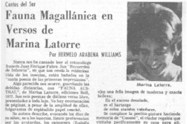 Fauna magallánica en versos de Marina Latorre Fauna magallánica en versos de Marina Latorre