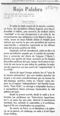 Bajo palabra Bajo palabra