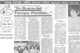 En busca del tiempo perdido..." En busca del tiempo perdido..."