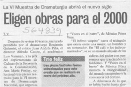 Eligen obras para el 2000 Eligen obras para el 2000