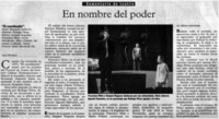 En nombre del poder En nombre del poder