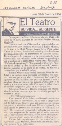 El teatro El teatro