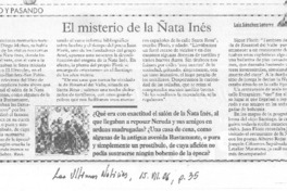 El misterio de la Ñata Inés El misterio de la Ñata Inés