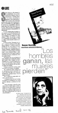 "Los Hombres ganan, las mujeres pierden". "Los Hombres ganan, las mujeres pierden".