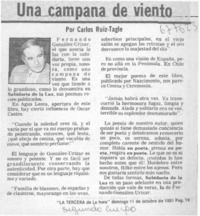 Una campana de viento Una campana de viento
