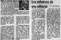Los esfuerzos de una edtorial Los esfuerzos de una edtorial