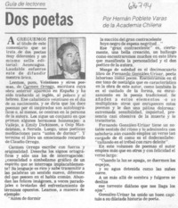 Dos poetas Dos poetas