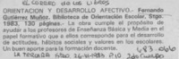 Orientación y desarrollo afectivo. Orientación y desarrollo afectivo.