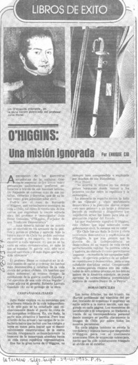 O'Higgins, una misión ignorada O'Higgins, una misión ignorada