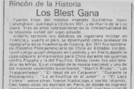 Los Blest Gana. Los Blest Gana.