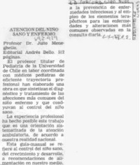 Atención del niño sano y enfermo. Atención del niño sano y enfermo.